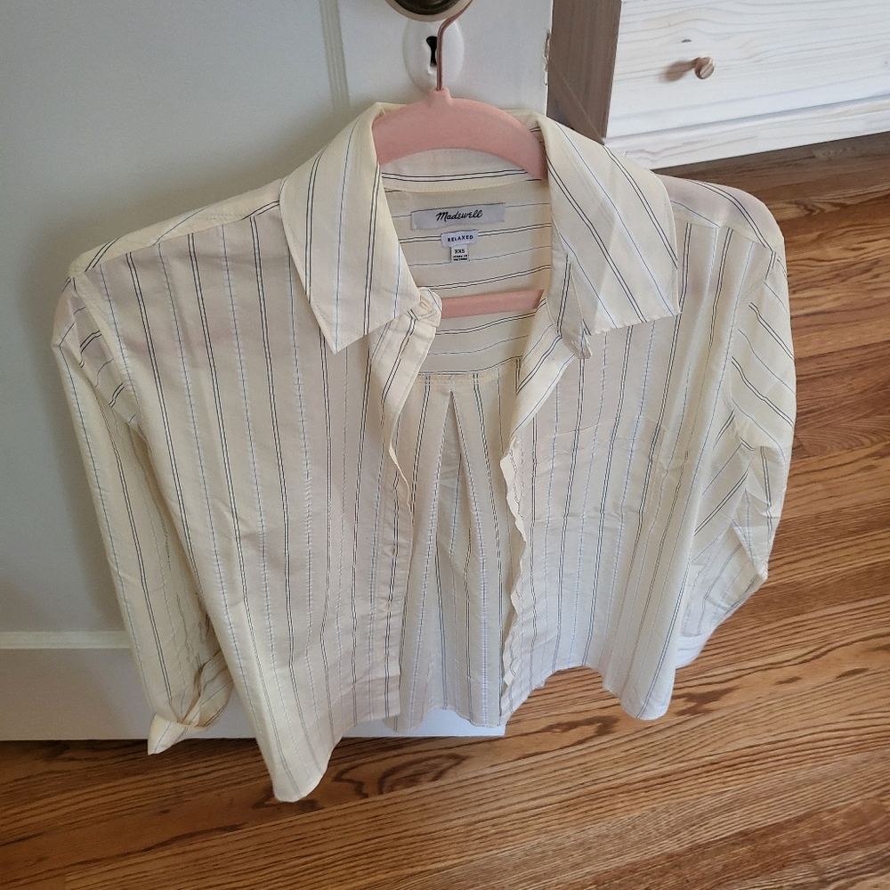 Madewell Relaxed Fit Off-White Oxford Shirt